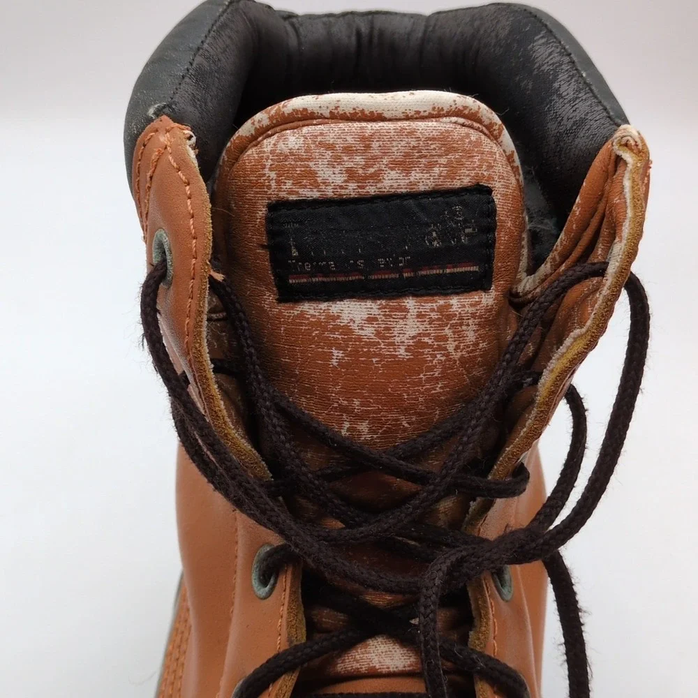 Rugged Outback Boots Mens Brown 8 Leather Rubber Duck‎ Shoes Insulated Warm Work